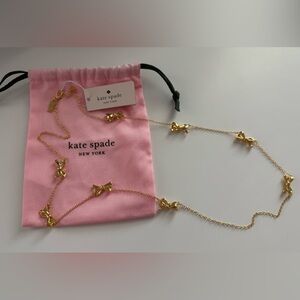 Kate Spade Gold Bow Necklace